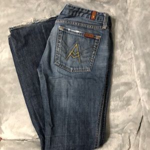 7 For All Mankind jeans. “A” pockets. Size 28